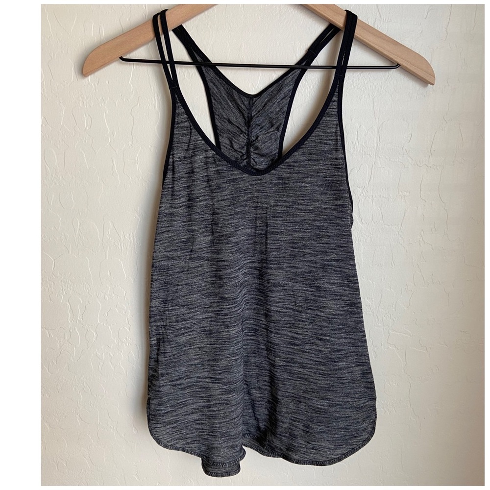 Lululemon charcoal grey singlet tank top sz 6